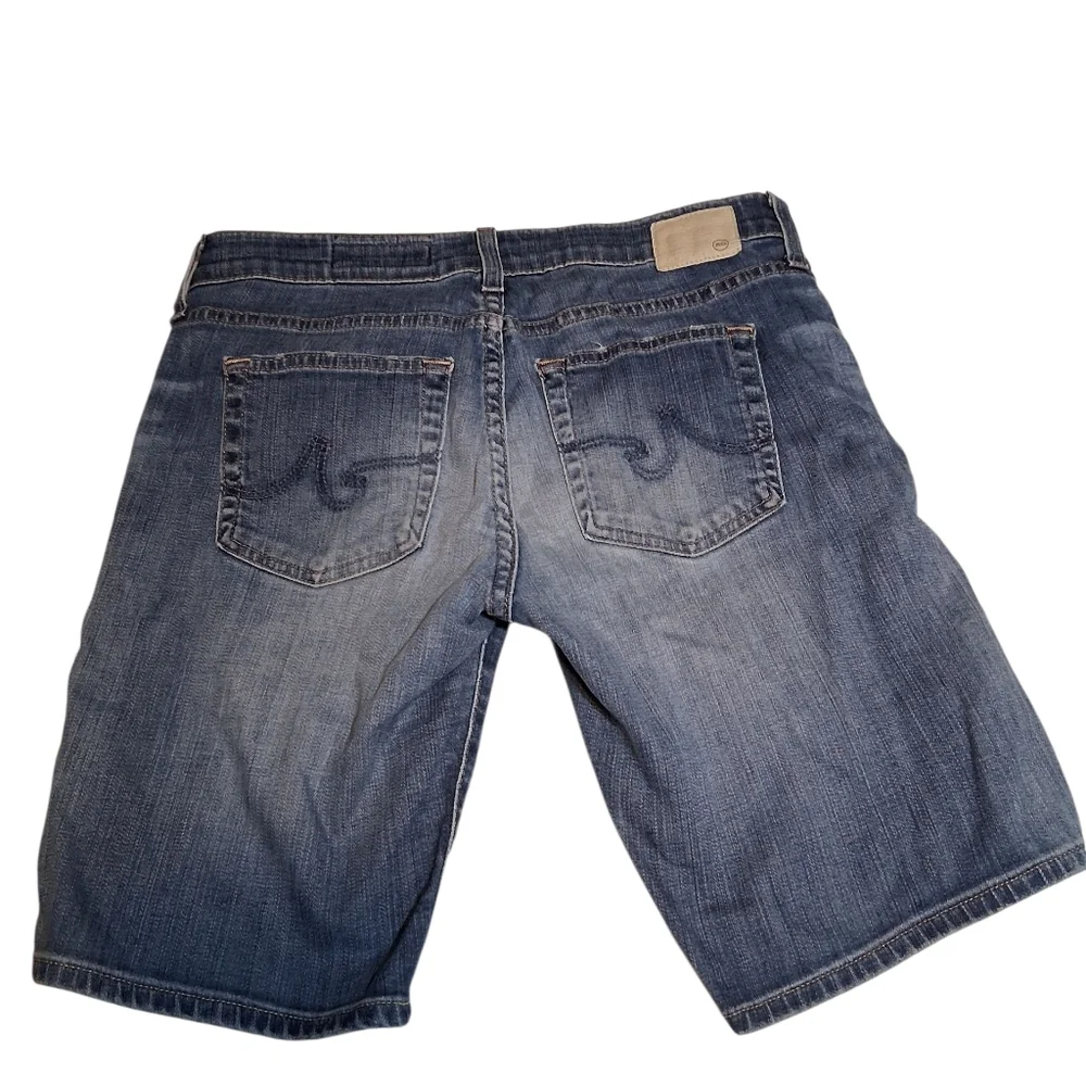 Ag Adriano Goldschmied Nikki Shorts Blue Denim Jeans Size 28R - Picture 10 of 11
